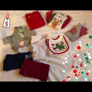 Baby Christmas clothes: sold separately